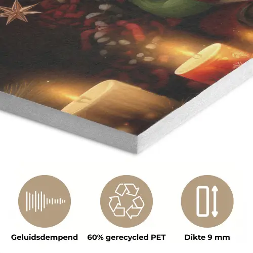 Gnooms - Kerst - Raam - Kleurrijk PET vilt klein -closeup_NL
