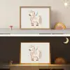 Bohemian - Paard - Beige Light Box met batterij (Wandlamp kind) middel -sfeer3_kind