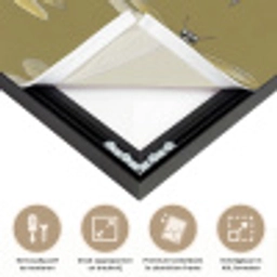 Libellen - Patroon - Groen Textielframe zwart klein 947 -USP_feed_closeupNL