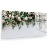 Bloemen - Muur - Rozen - Groen plexiglas 5mm klein -zzzproduct_nieuw