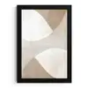 Bruin - Japandi - Abstract fotolijst zwart zonder passe partout klein -3d