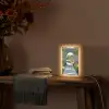 Doorkijk - Pad - Beton - Landschap Light Box met kabel (Wandlamp) klein -sfeer4
