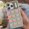 Retro - Kleuren - Patroon - Hartjes Telefoonhoesje iPhone 17 Pro klein 878 -sfeer2