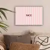 Nice - Strepen - Roze canvas 2cm klein -sfeer1