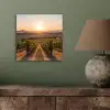 Wijngaard - Zonsondergang - Landschap aluminium wit klein -sfeer2