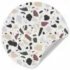 Terrazzo -  Patroon - Kleurrijk - Klei Wandcirkel behangsticker klein 186 -3d
