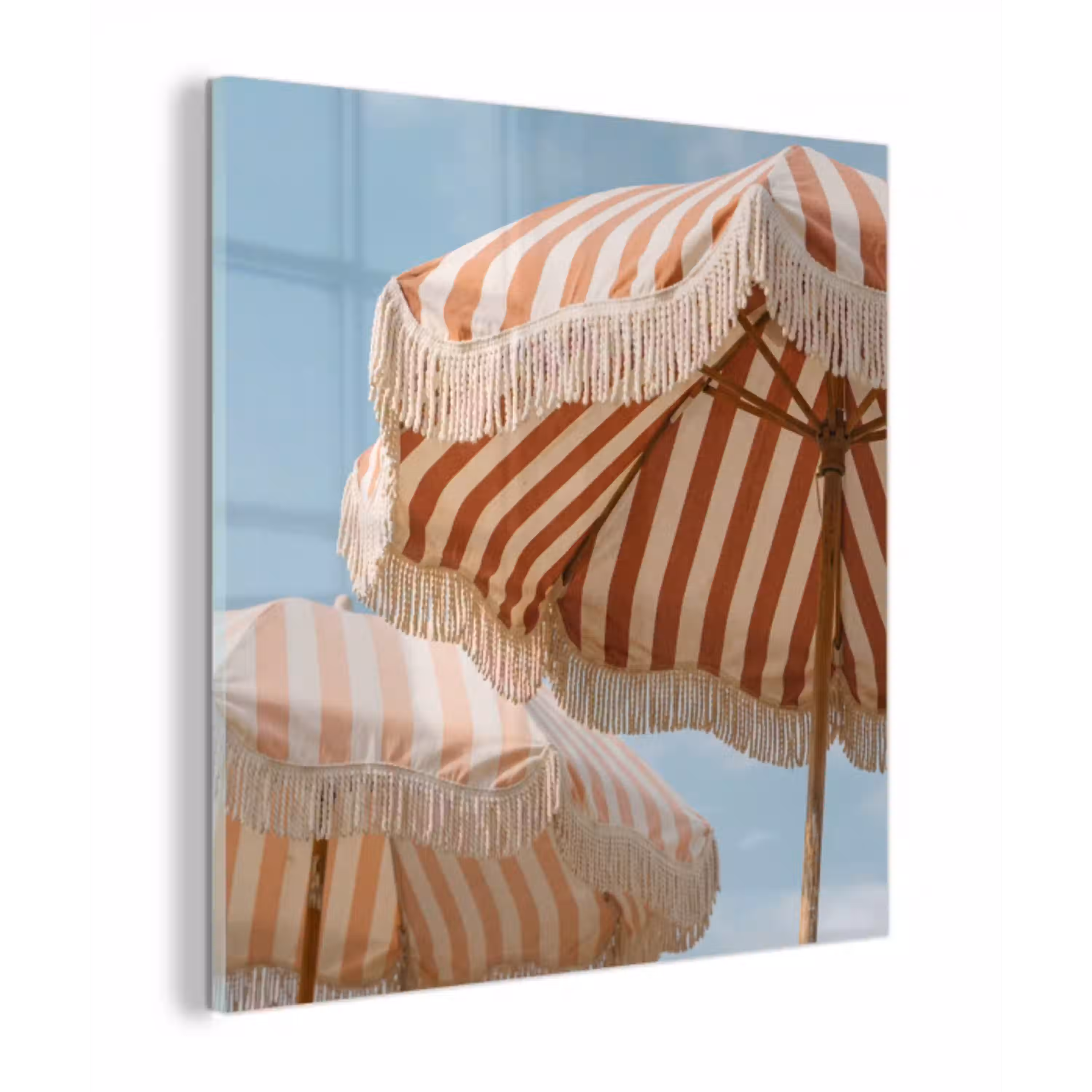 Parasol - Lucht - Rood plexiglas 5mm klein -z3d