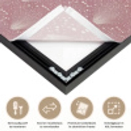 Trendy - Patroon - Roze Textielframe zwart klein 947 -USP_closeupNL