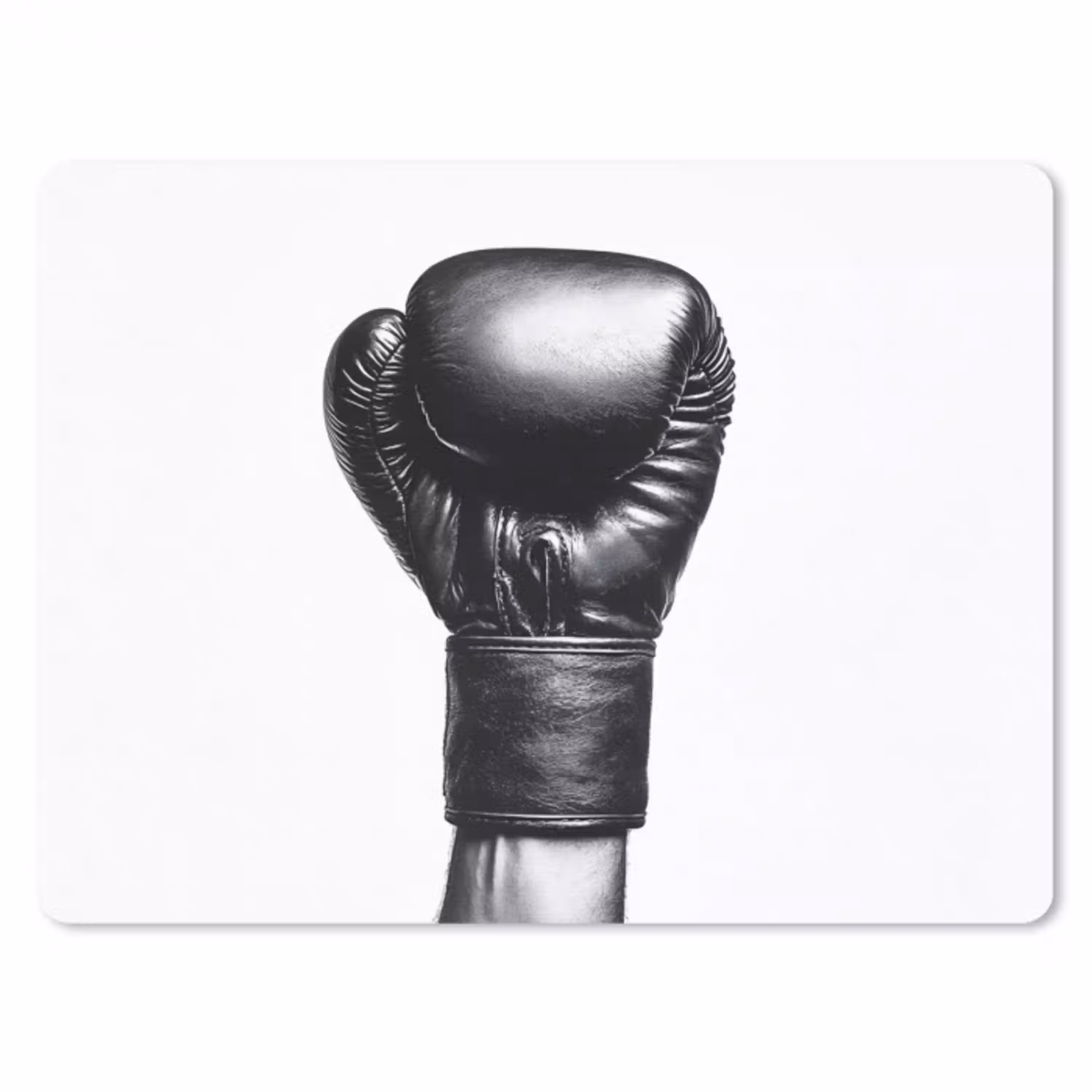 Bokshandschoen - Zwart - Hand muismat rubber klein -3d