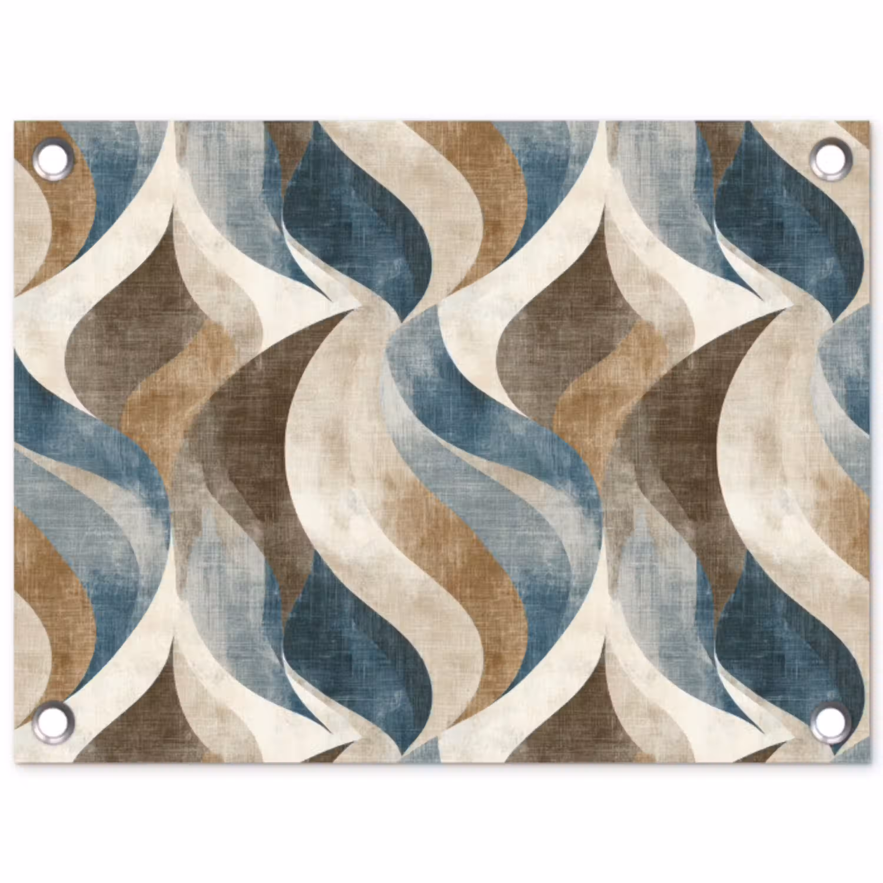 Abstract - Golven - Kleurrijk tuinposter los doek klein 239 -3d