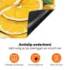 Grafisch - Citroenschijven - Blaadjes Inductie beschermer vinyl 3mm klein 276 -zzzzzzz-td-onderkant