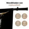 Schotse hooglander - Goud - Hoorns - Zwart wit - Koe - Dieren Wandkleed katoen klein -sfeer2