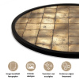Geometrisch - Tegels - Goud Fotolijst rond zonder passe partout klein 856 -closeup_NL