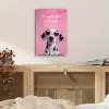 Hartjes - Hond - Valentijn - Roze plexiglas 5mm klein -sfeer4