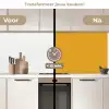 Okergeel - Herfst - Interieur keuken achterwand 2 middel 871 -voor-na2_NL