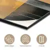 Abstract - Goud - Brons - Groen - Vormen - Modern aluminium wit klein -closeup_NL