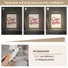 Ciao bella - Rood - Wit - Minimalistisch Light Box met kabel (Tafellamp) klein -USP_dimbaarDE
