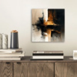 Modern - Zwart - Verf - Goud aluminium wit klein -sfeer1