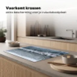 Bos - Reflectie - Meer - Winter - Serene Inductie beschermer vinyl 3mm klein -sfeer1