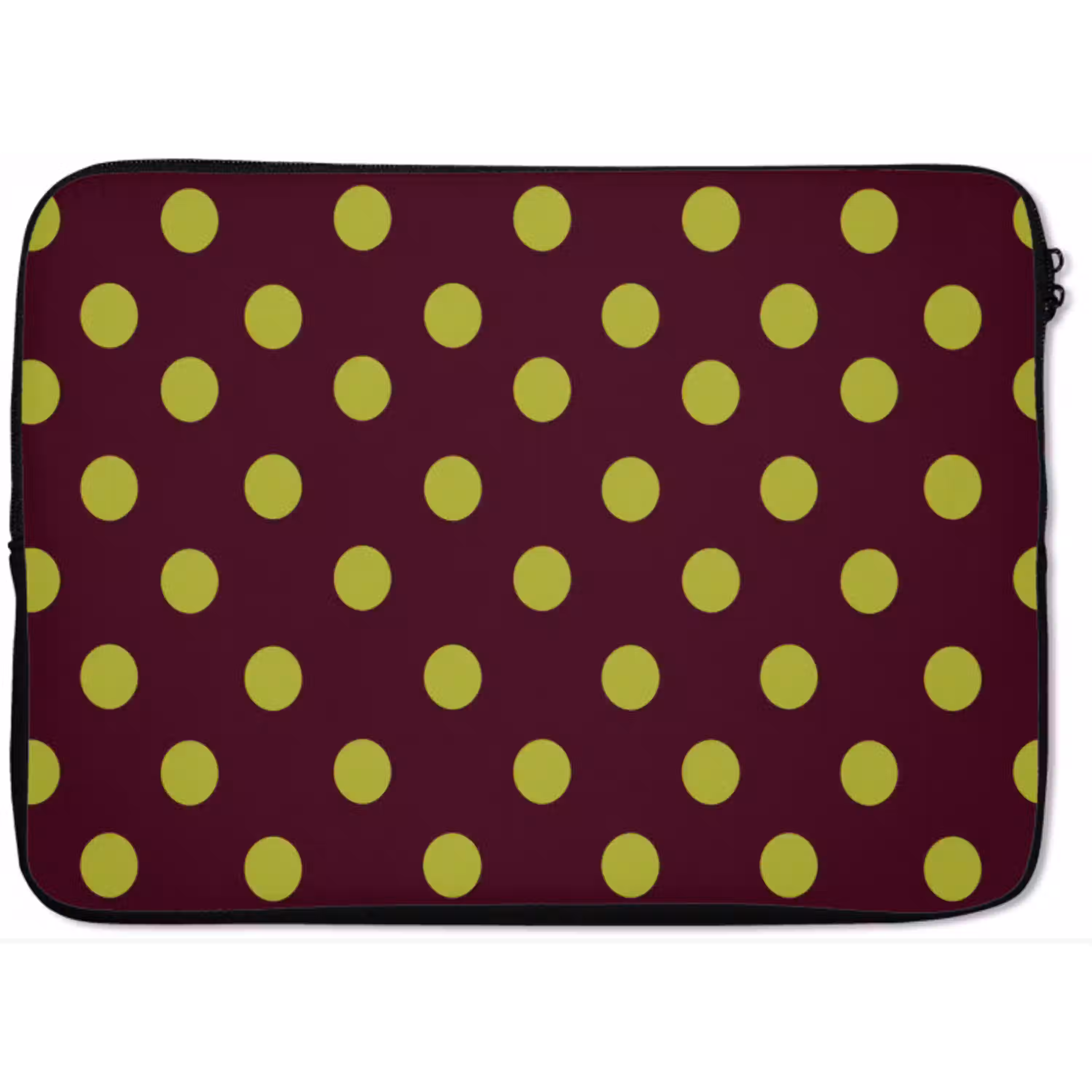 Klassiek - Stippen - Groen laptophoes neopreen klein 279 -zkaufland3dotto