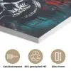 Schedels - Graffiti - Abstract PET vilt middel -closeup_NL