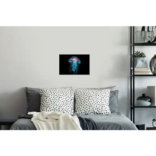 Kwal - Tentakels - Blauw - Licht Muursticker klein -slaapkamer