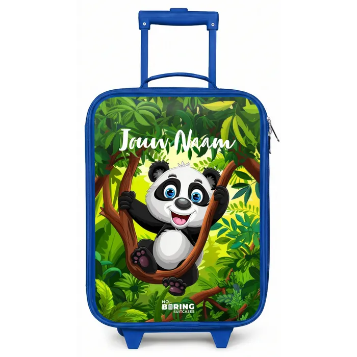Pedro panda Kinderkoffer - Blauw klein -zz3dotto