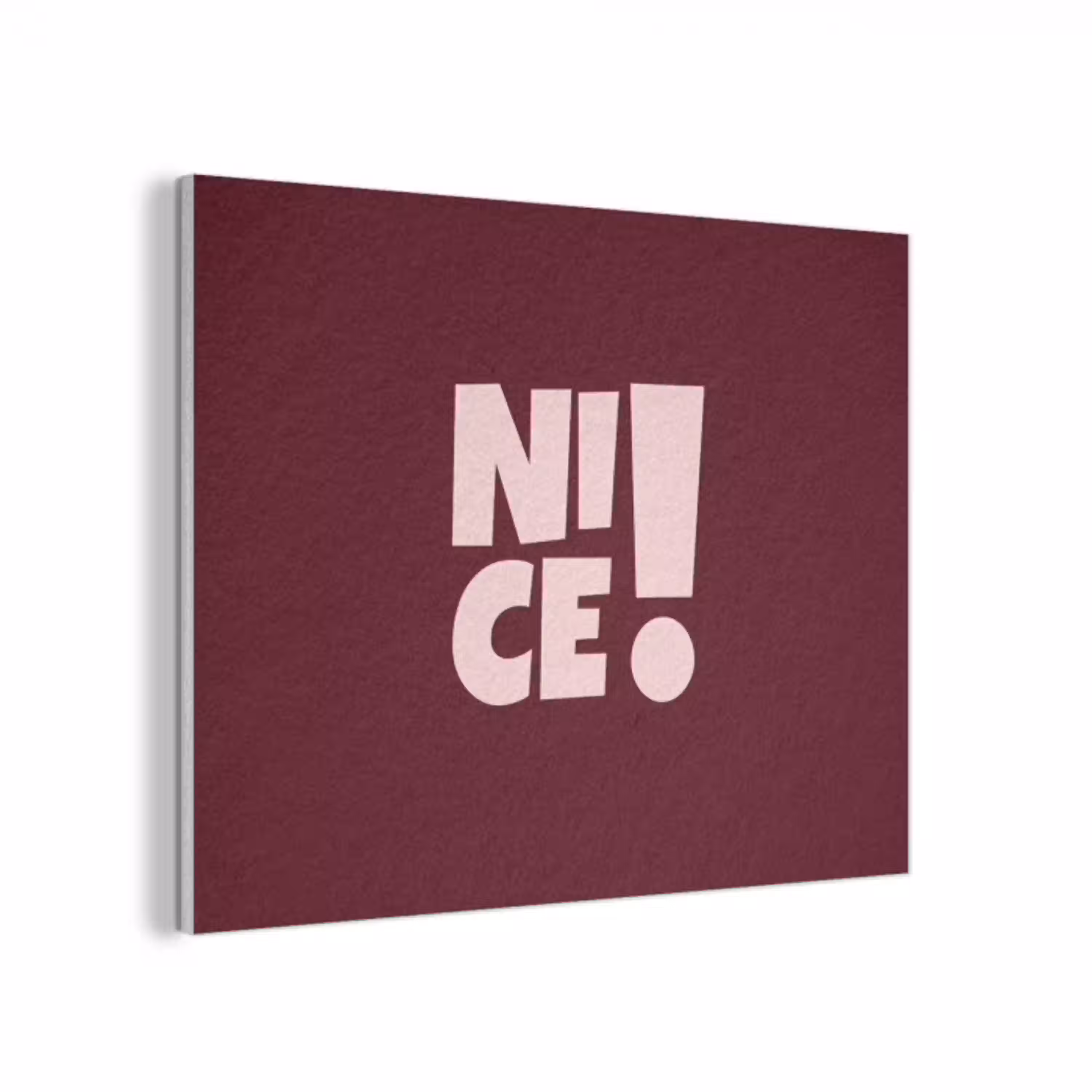 Nice - Uitroepteken - Rood PET vilt klein -3d