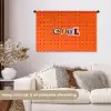 Cool - Stippen - Oranje Wandkleed katoen middel -sfeer1