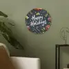 Feestelijk - Kerstgroet - Kleurrijk Akoestische PET Vilt - Rond klein -sfeer2