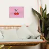 Kersen - Roze - Illustratie tuinposter los doek klein -sfeer7