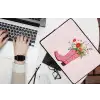 Cowboylaarzen - Roze - Boeket - Bloemen laptophoes neopreen klein -bureau