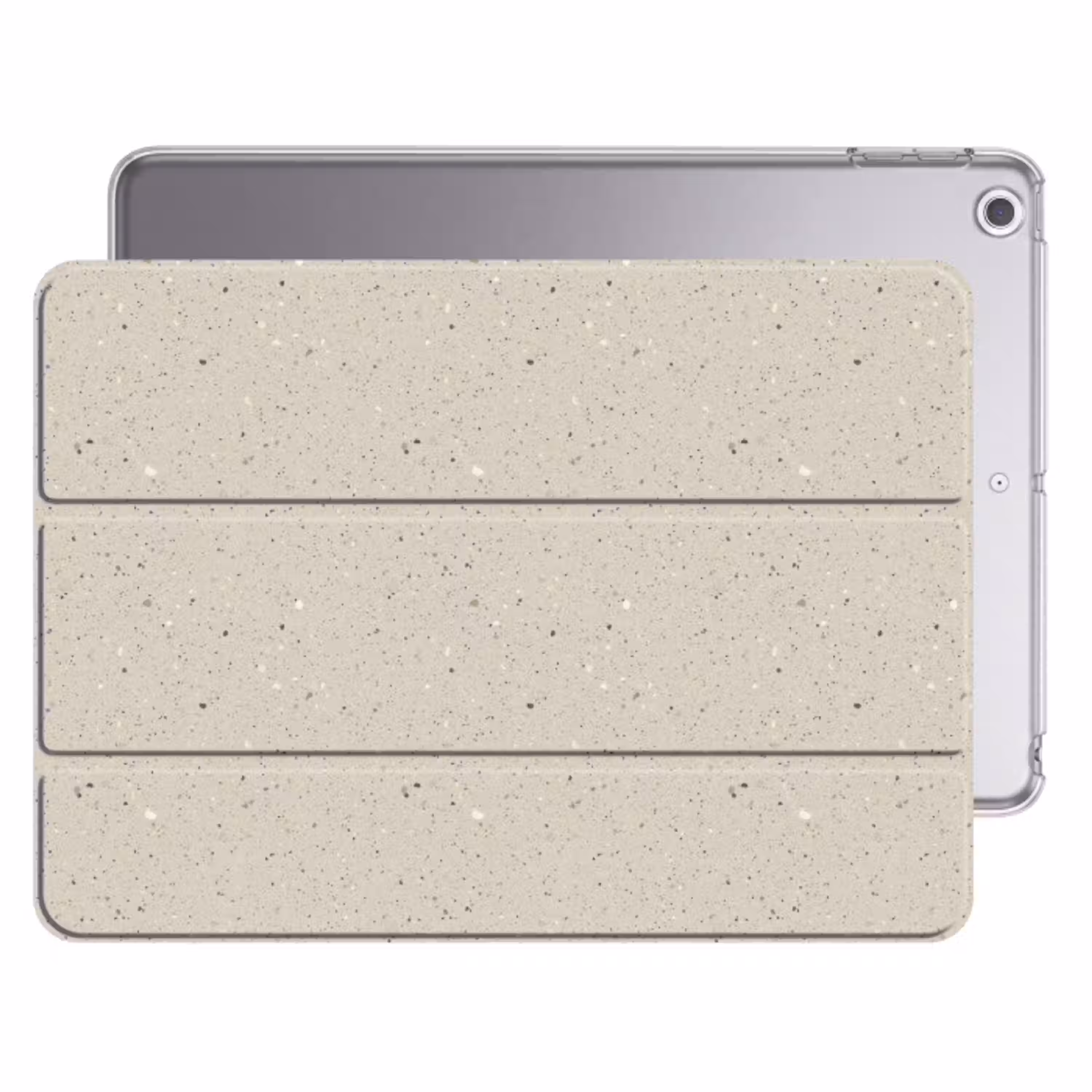 Lichtbeige - Terrazzo - Grijs Apple iPad 2017 middel 1172 -threedimensional_3d_global