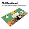 Retro - Meisje - Kat - Zon Muismat XXL klein -sfeer4