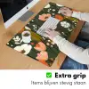Bloemen - Illustratie - Groen Muismat XXL klein -sfeer3