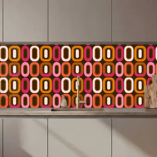 Modern - Retro - Kleurrijk keuken achterwand 2 middel 871 zz_3dshopping