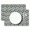 Tegel - Patroon - Blauw - Beige Placemat vinyl groot 368 -zzsfeer2_Kitchenyeah-website