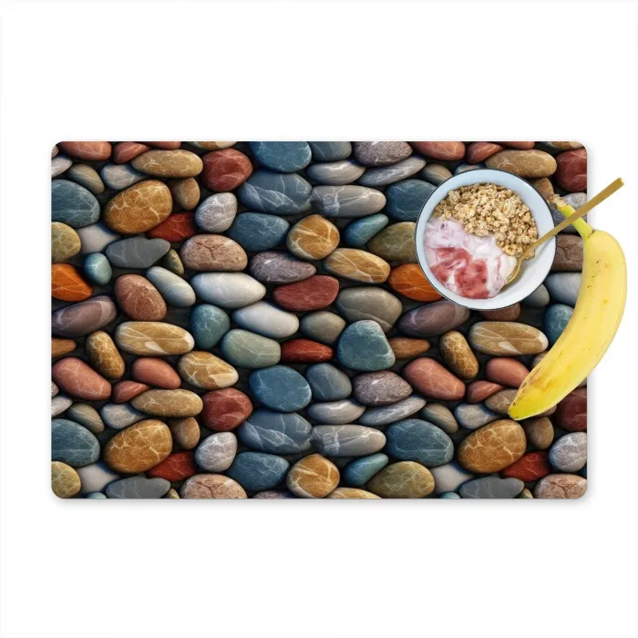 Pastel - Matte - Kiezels Placemat vinyl groot 368 -zzzproduct_Kitchenyeah-website