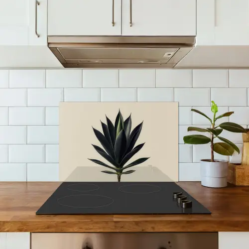 Agaveplant - Symmetrisch - Groen keuken achterwand spatscherm klein -sfeer2