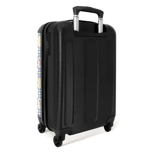 Zomer tegel patroon kleurrijk NBS - Handbagage koffer - Kinderen Unisex middel -achterkant