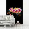 Orchidee - Graffiti - Kleurrijk - Bloemen - Abstract fotobehang vinyl groot -woonkamer