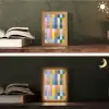 Blokken - Vierkant - Patroon - Gekleurd Light Box met kabel (Tafellamp) klein -sfeer3