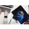 Octopus - Stippen - Blauw - Zee laptophoes neopreen klein -bureau