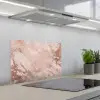 Marmer - Roze - Luxe - Marmerlook - Glitter - Design keuken achterwand spatscherm klein -3d_schuin