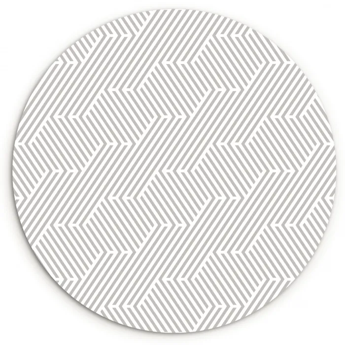 Grafisch - Patroon - Modern -  Geometrisch Wandcirkel kunststof plaat 5mm dik klein 188 -3d