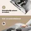 Poedel - Hond - Zwart - Wit - Schattig - Pasta Inductie beschemer met haakjes klein -ky-schoon-nl