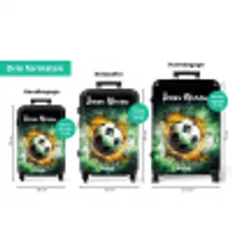 Voetbal on fire NBS - Handbagage koffer - Kinderen Unisex middel zzzzzzVergelijking_3NL