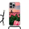 Tulpen - Molen - Nederland Hoesje iPhone 16 Pro Max met koord klein -3d