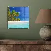 Strand - Zee - Palmboom - Zon - Zomer plexiglas 5mm klein -sfeer3