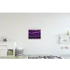Lijnen - Golven - Paars - Abstract textielposter latten blank klein -kinderkamer